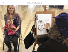 Tablet Screenshot of caricaturesbysally.com